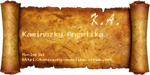 Kaminszky Angelika névjegykártya